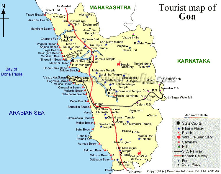 Image result for goa travel map