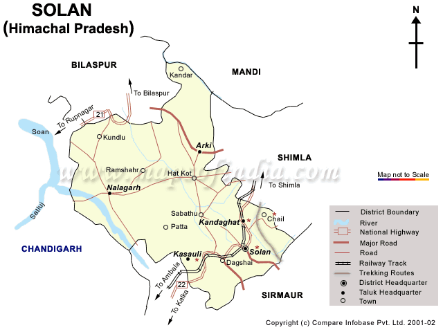 District Map of Solan