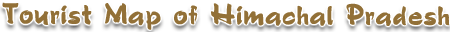 Tourist Map of Himachal Pradesh