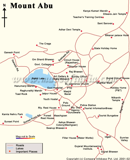 City Map of Mount Abu