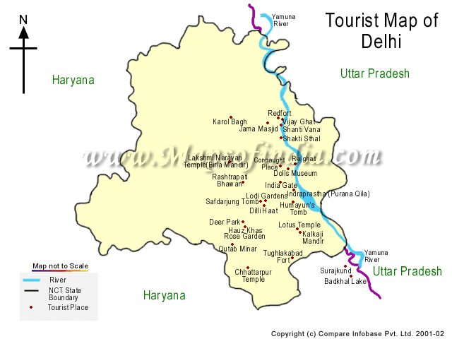 map of delhi guise