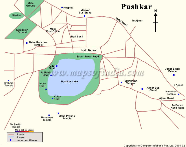 City Map of Pushkar