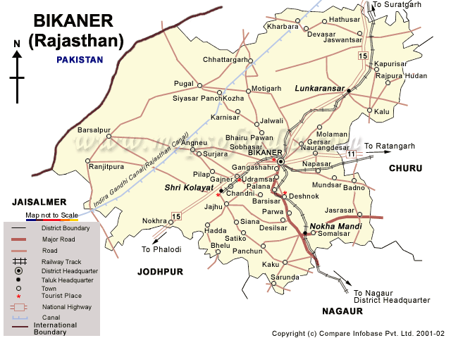 Bikaner Map