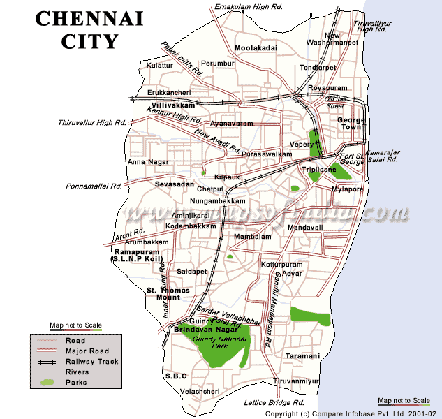 Cityu Map of Chennai