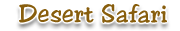 Desert Safari Rajasthan