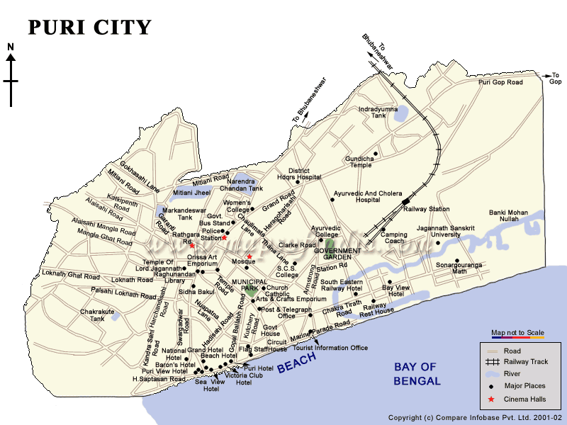 City Map of Puri